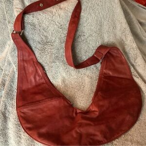 Women’s Sash, classic plus, crossbody bag, burgundy